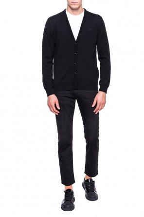Cardigan with an embroidered logo, zdjęcie 2 Cardigan with an embroidered logo od Emporio Armani